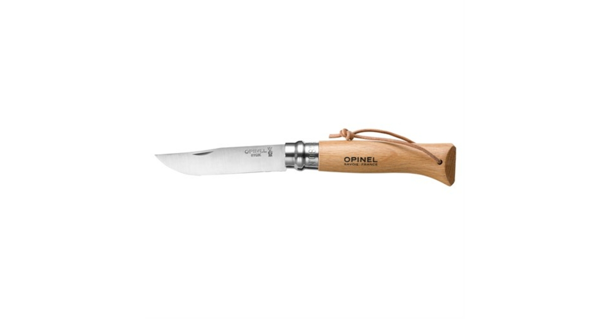 Couteau Opinel N Baroudeur Inox H Tre Bois Naturel